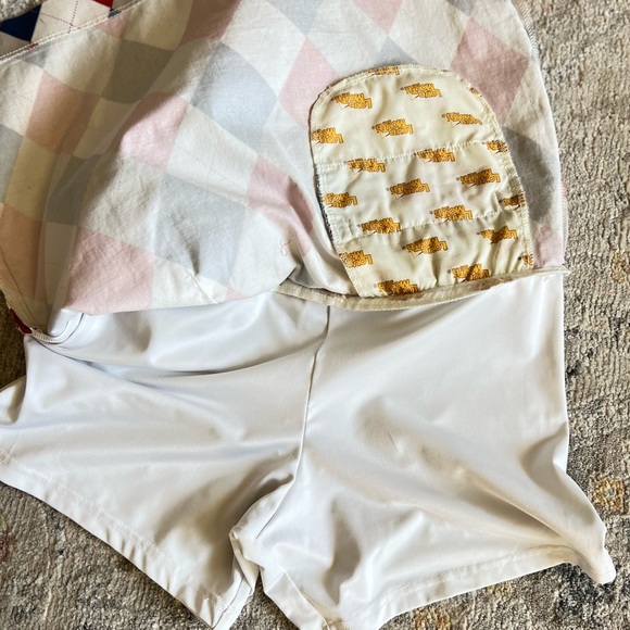 Loudmouth Women’s Vintage Argyle Red Blue Mini Golf Skirt Skort w/Pockets Size 4 - Picture 8 of 11